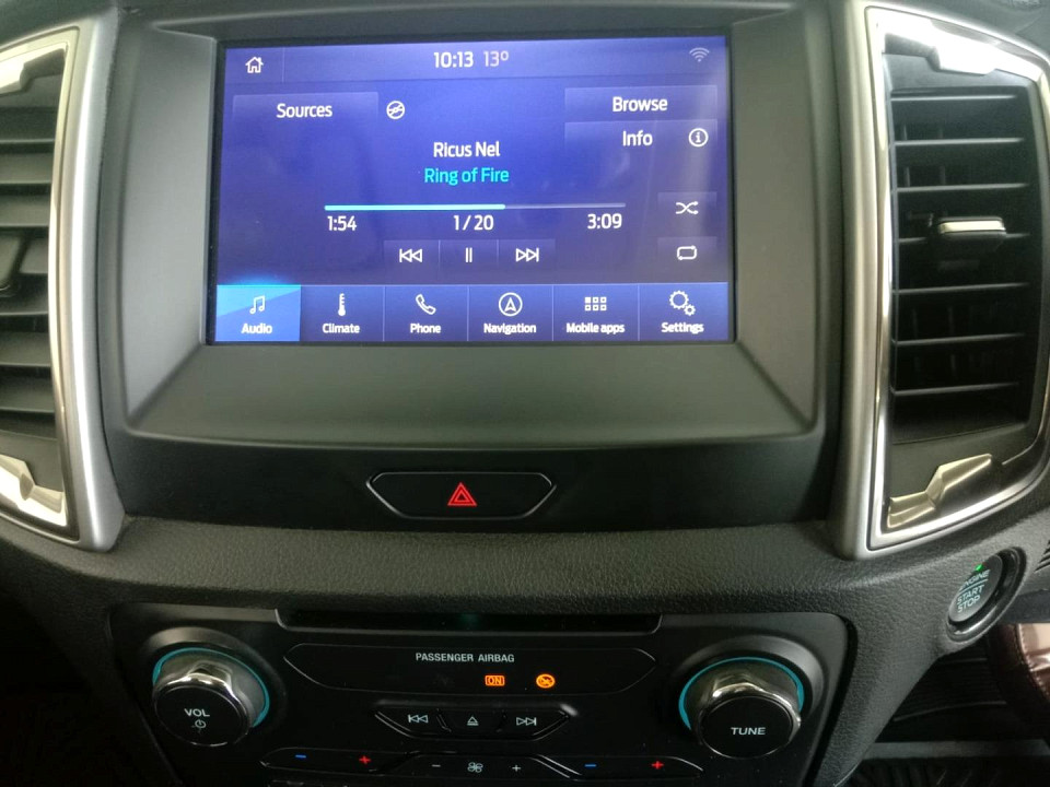 2020 FORD RANGER 2.0 TURBO XLT 4X2 D CAB AT